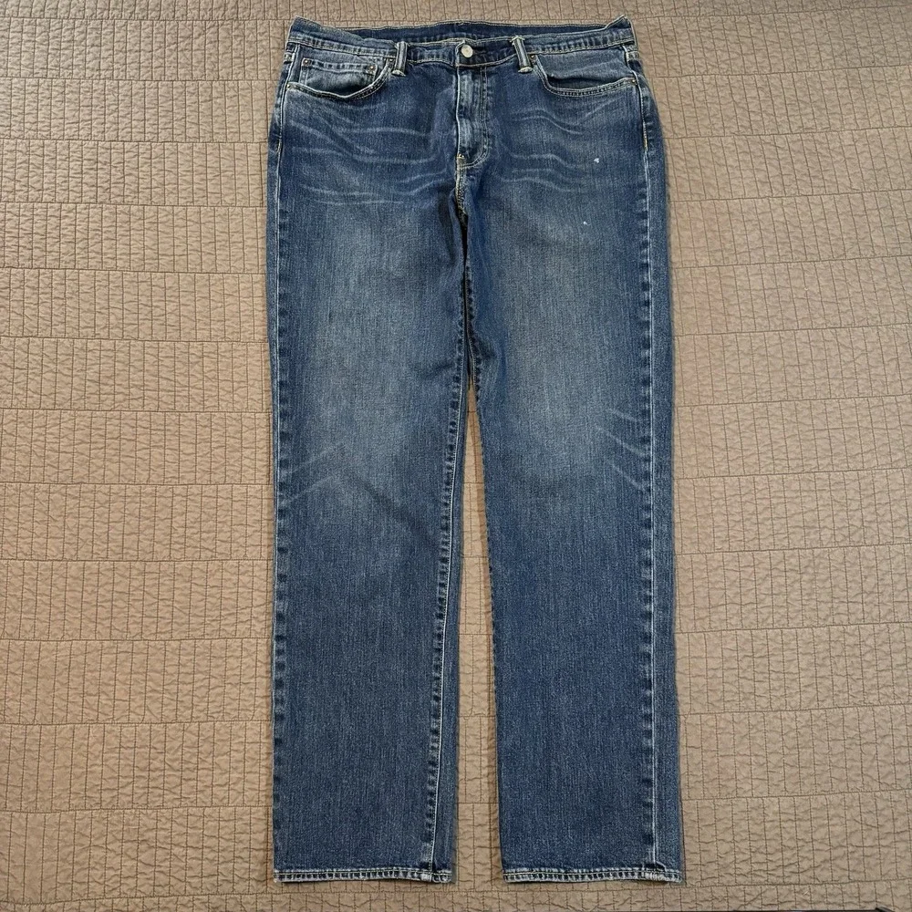 Levi's 541 Jeans Men 36x34 (36x32) Blue Athletic Taper Stretch Casual‎ Denim